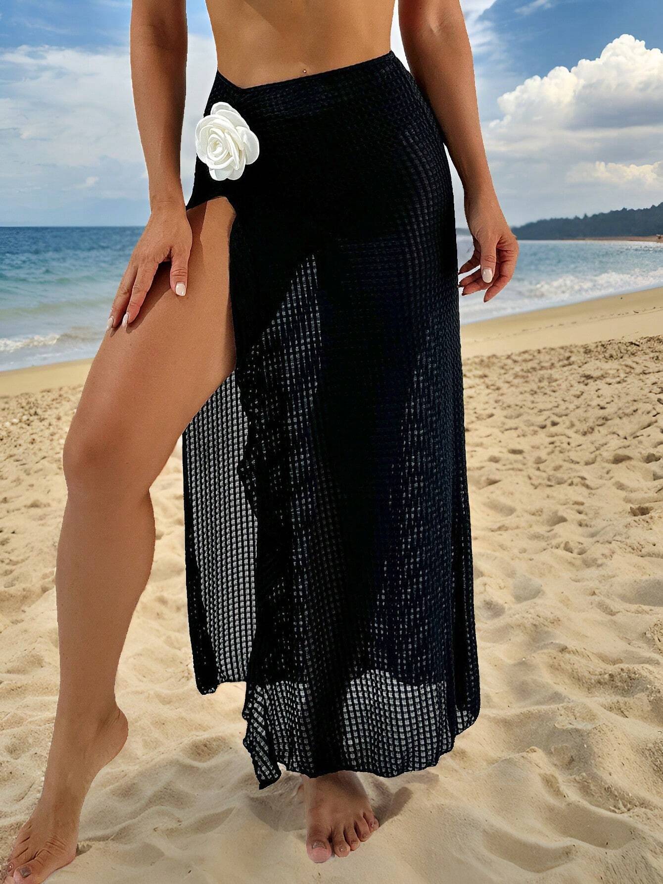 Biquíni 3 Peças Zafirabeach Preto com Saia