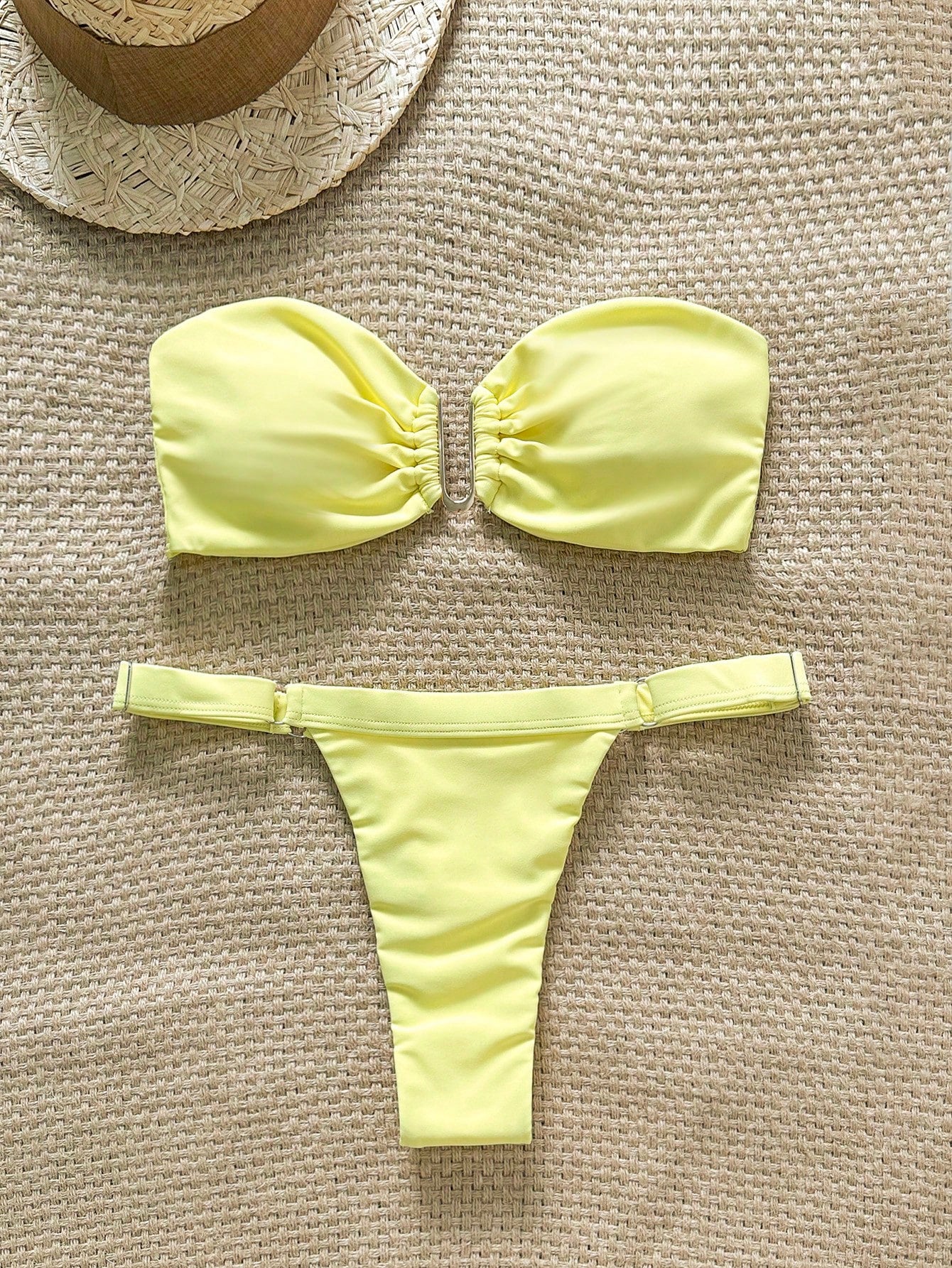 Biquíni Feminino Zafirabeach Amarelo Bandeau