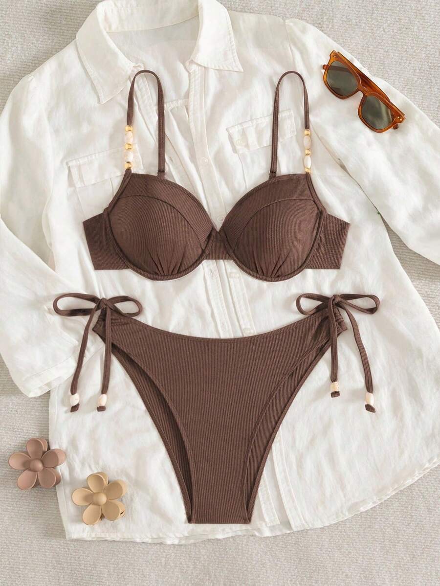 Biquíni Feminino Zafirabeach Marrom