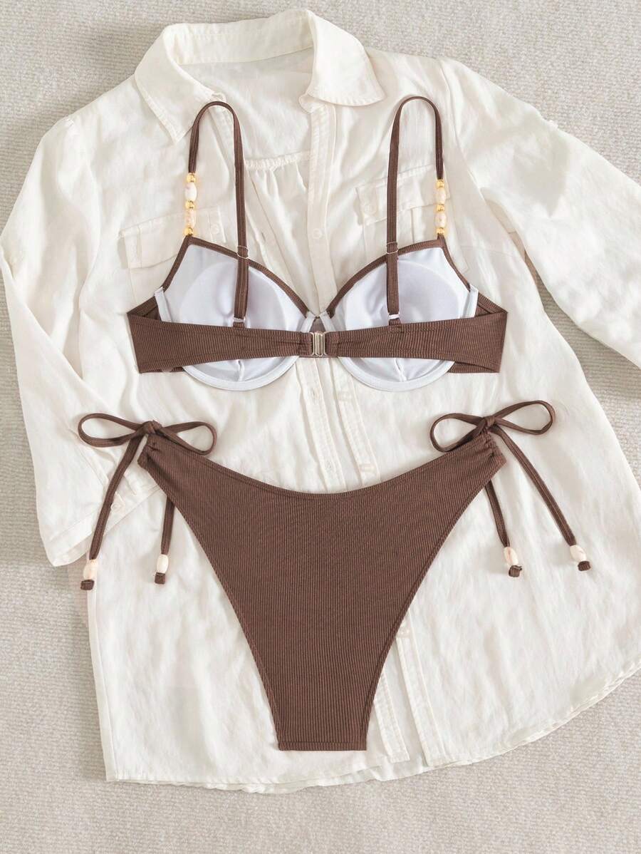 Biquíni Feminino Zafirabeach Marrom
